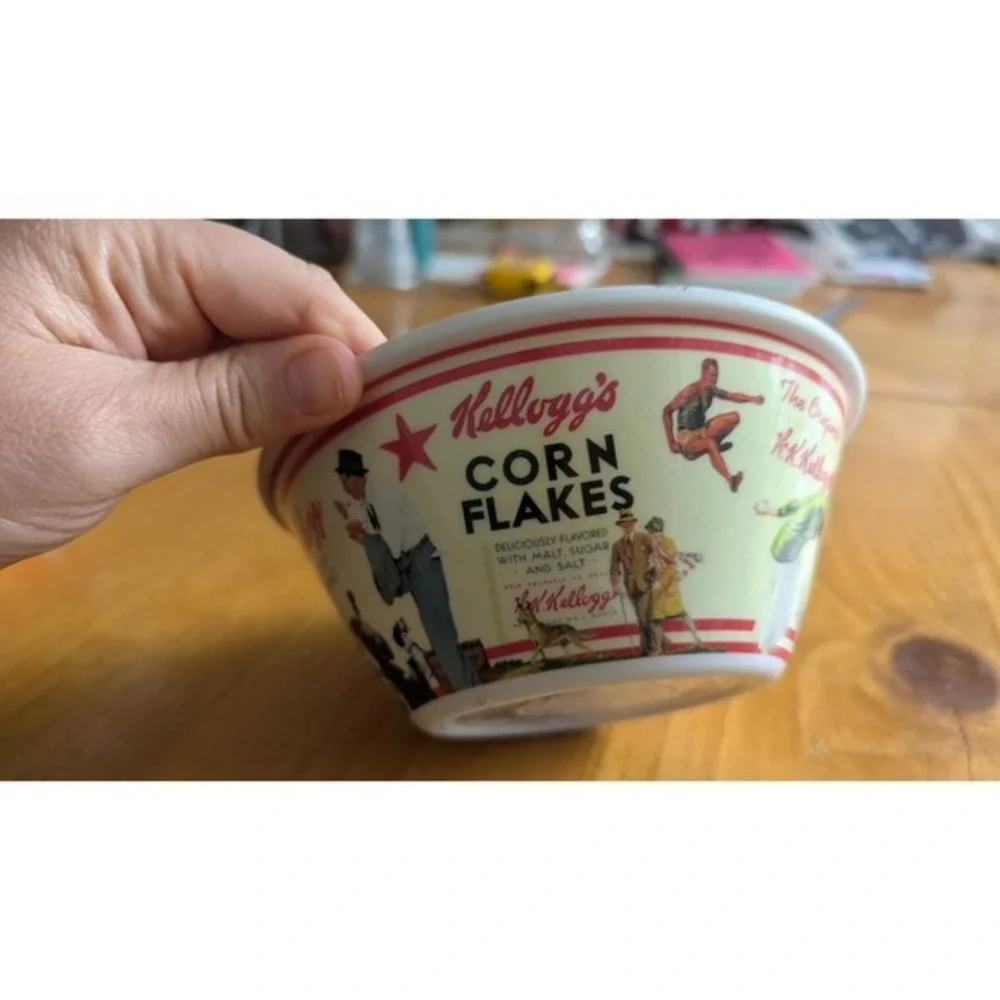 Kellogg's Vintage Style Cereal Bowl Set 5pc‎ Froot Loops Frosted Flakes Melamine